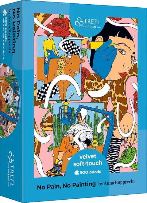 Trefl puzzel Velvet Soft Touch UFT 500 stukjes – geen pijn, geen schilderijen