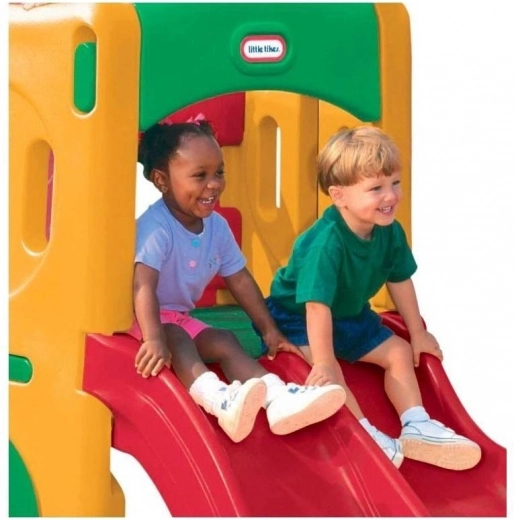 Dubbele glijbaan voor dubbel zoveel plezier