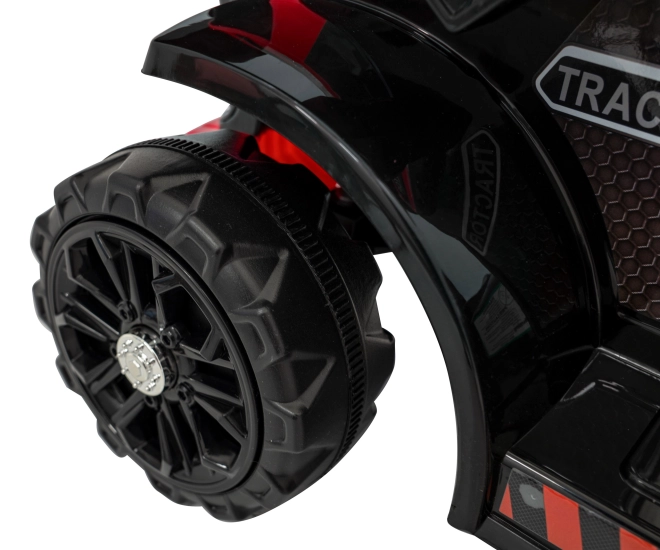 Kinder elektrische tractor met schuifblad – Rood