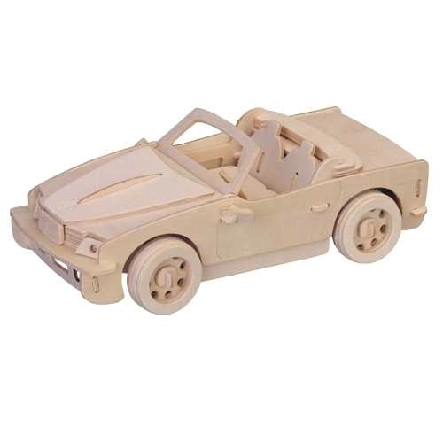 Woodcraft Houten 3D-puzzel klein BMW