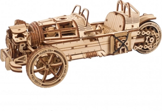 Ugears houten mechanische 3D bouwset – driewieler UGR-S