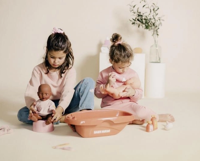Badkuip voor poppen Baby Nurse met accessoires