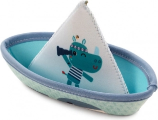 Lilliputiens drijvende textielen bootjes voor in bad jungle, 3 stuks
