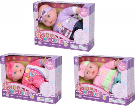 Zacht pratende baby 28 cm