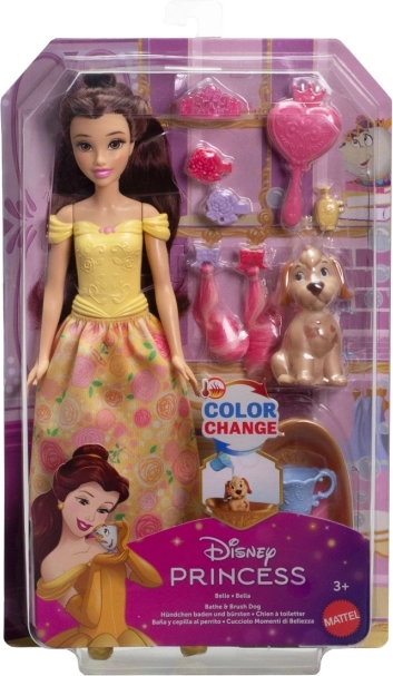 Disney Prinses Belle met hondje – bad- en stylingset