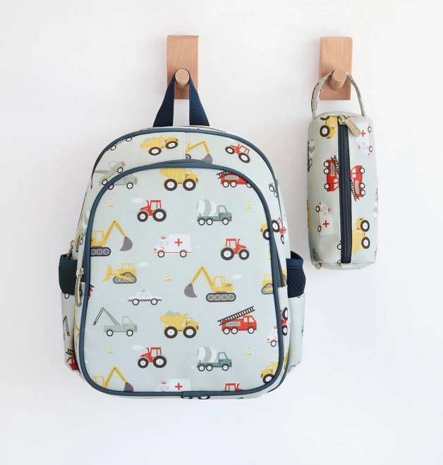 A Little Lovely Company Etui voor kleurpotloden – Voertuigen