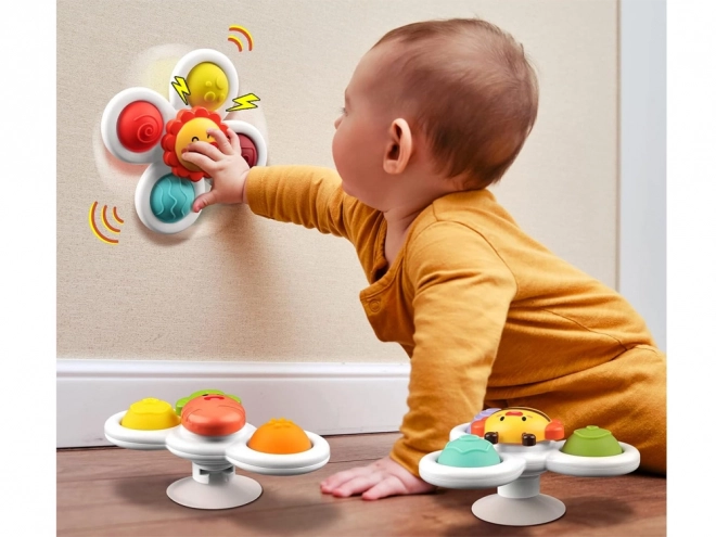 Senzoe Fidget Spinner met zuignap 3 Stuks
