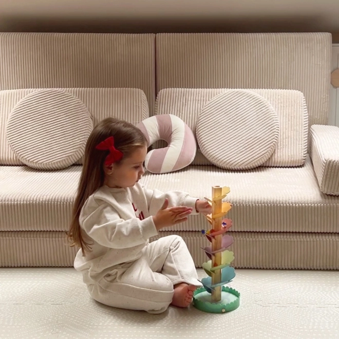Houten knikkerbaan Duha Montessori WOOPIE GREEN
