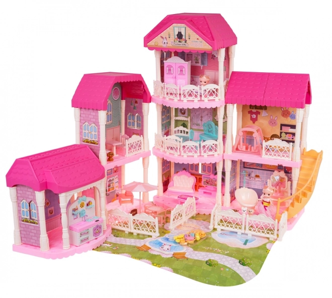 Groot huis voor prinsessen met accessoires