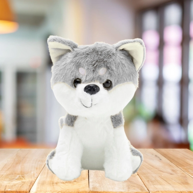 Knuffel Wolf grijs-wit 20cm