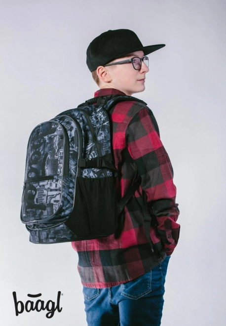 Školní set BAAGL Core Technic: rugzak, etui, gymsack
