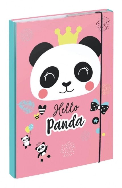 Mappen voor schoolschriften A4 met panda-motief
