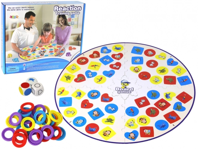 Logisch bordspel voor reflexen en observatie