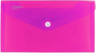 Documentenmap met drukknoop DL Opaline roze (verpakking 5 stuks)