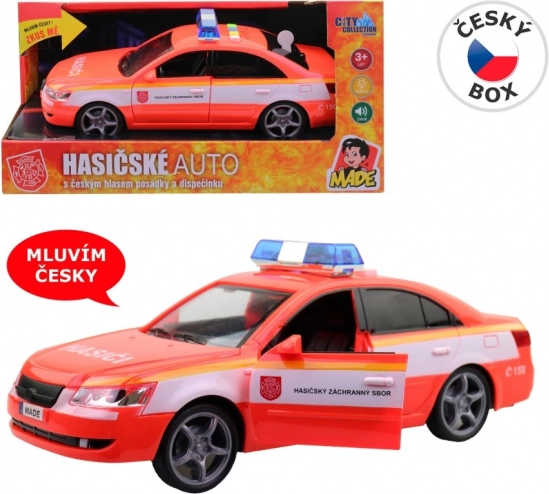 Brandweerauto met Tsjechische stem 24 cm