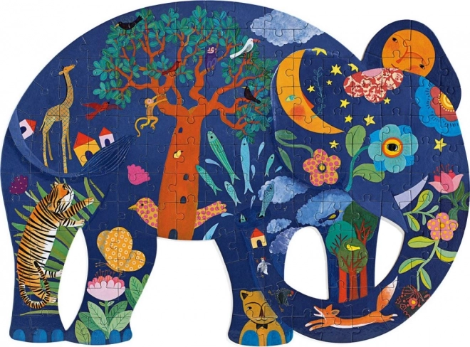 DJECO Omtreks-puzzel Olifant 150 stukjes