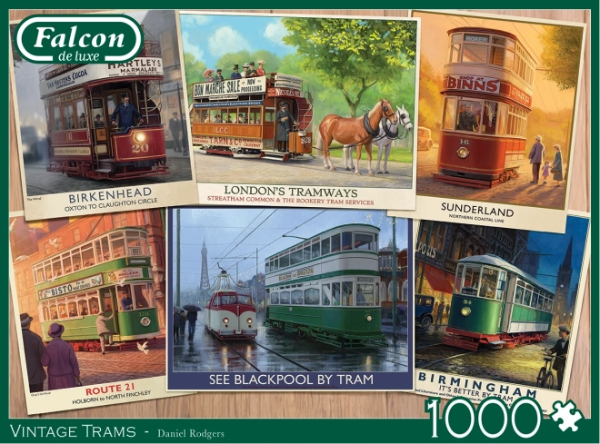 Puzzel historische trams 1000 stukjes