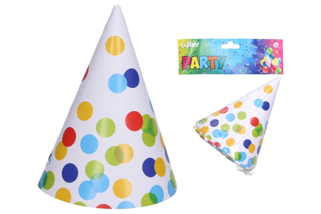 Feesthoedjes STIPPEN 15 cm, 6 stuks
