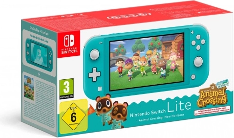 Nintendo Switch Lite turkoois + Animal Crossing: New Horizons