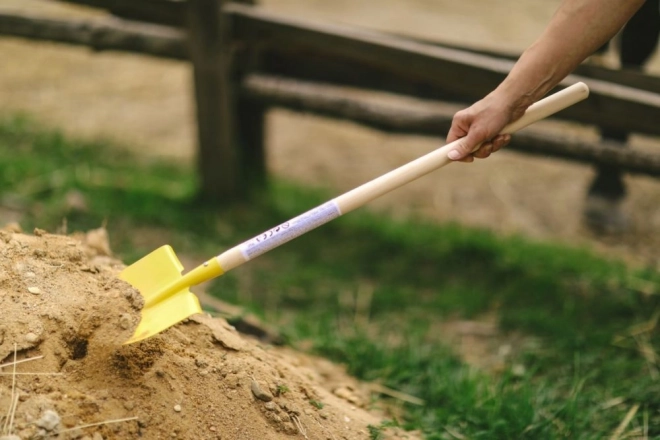 WOODY kinderschep met ronde punt 81 cm