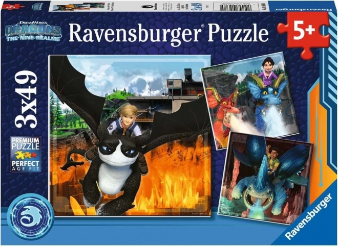 Puzzel Hoe tem je een draak: Negen Koninkrijken van Ravensburger