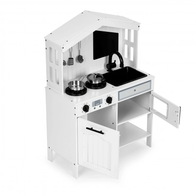Houten kinderkeuken, oven, magnetron branders, accessoires ECOTOYS