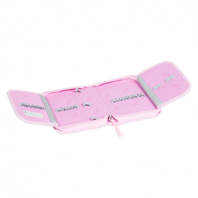 BAAGL School etui klassiek twee flappen Regenboog Eenhoorn