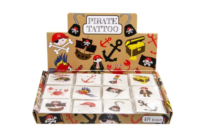 Tattoo Piraten 12 stuks