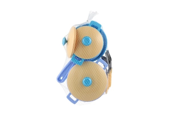 Set pannen met plastic accessoires 11st in zak