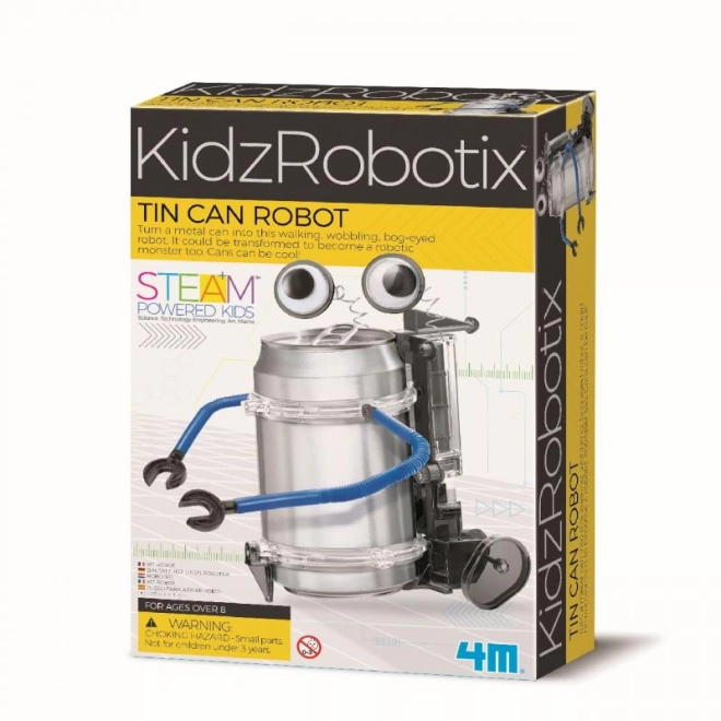 Bouw en laat een robot van een blikje bewegen