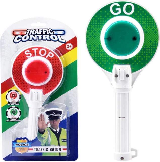 Kinder-politie STOP/GO-bordje voor het leren van verkeersregels