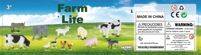 Woopie set boerderijdierenfiguren 14 stuks