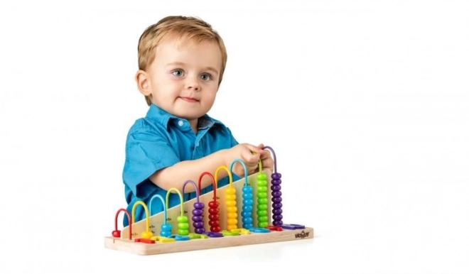 Houten dubbelzijdige telraam