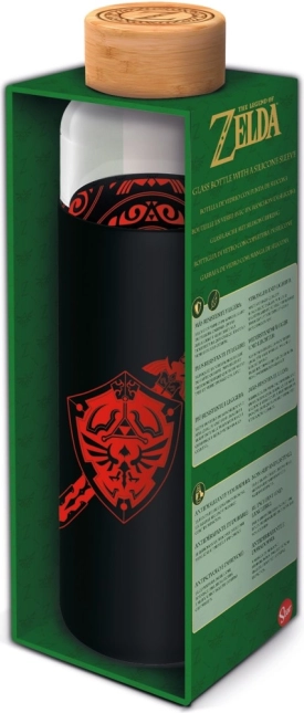 Glazen fles met hoes 585 ml Zelda