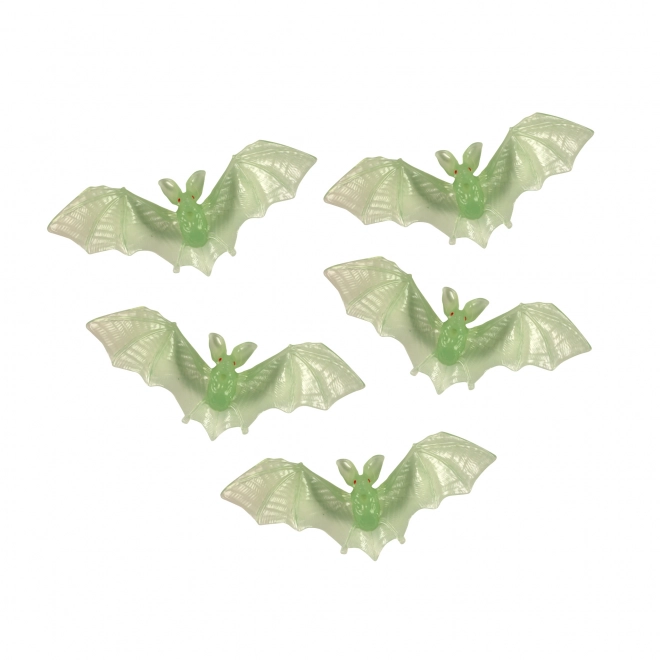Decoratie Gloeiende Vleermuis 5 st.