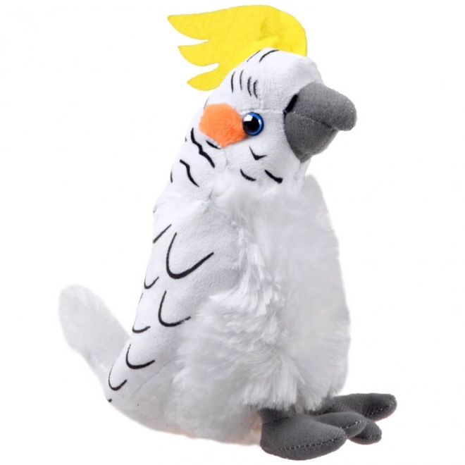 Pluche papegaai Kakatoe wit 17 cm