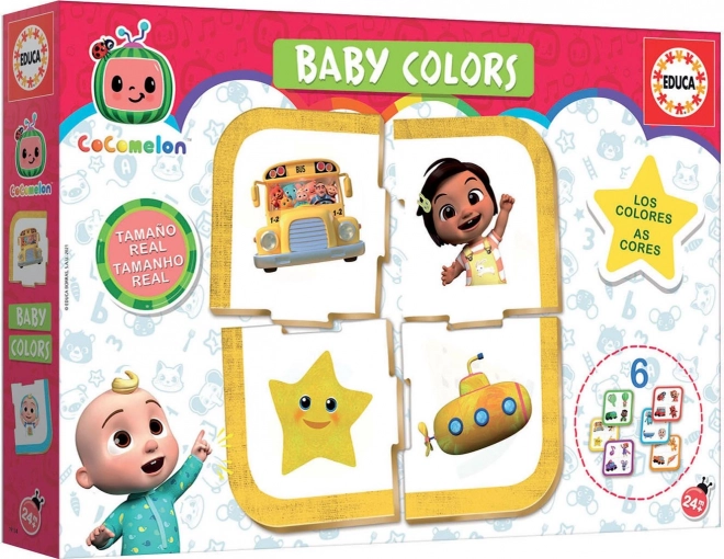 EDUCA Babypuzzel CoComelon: Leer kleuren 6x4 stukjes