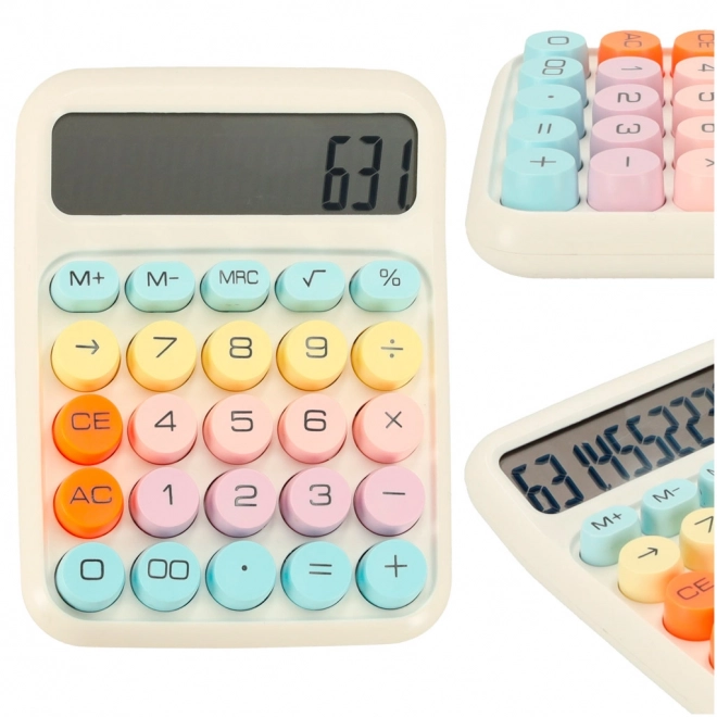 Ronde knoppen kantoorcalculator