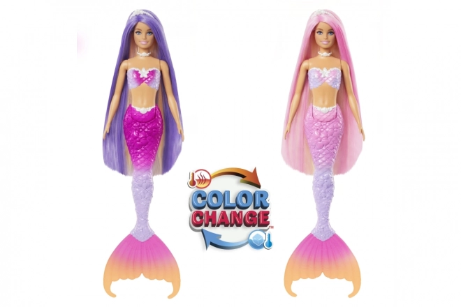 Barbie Sirene die van kleur verandert