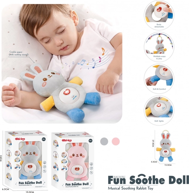 Chipolino pluchen knuffelkonijn Roze