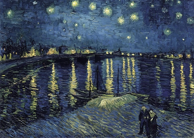 Puzzel RAVENSBURGER Art Collection – Sterrennacht boven de Rhône, 1000 stukjes