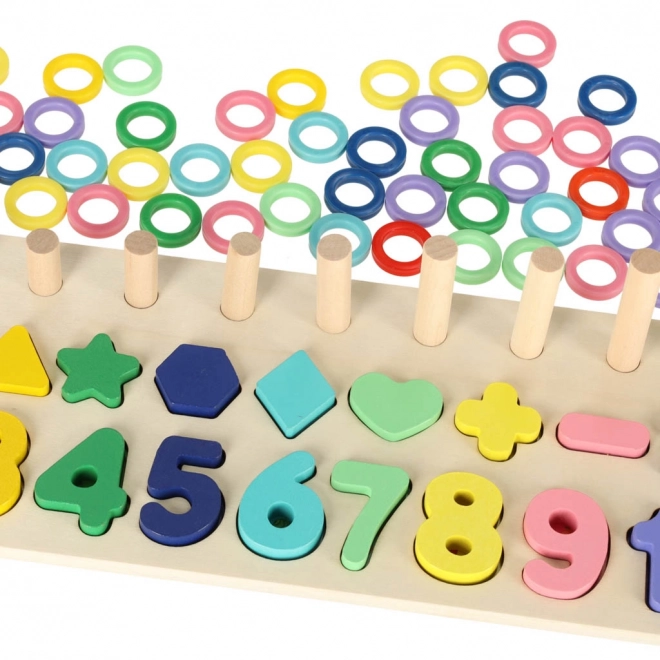 Houten educatieve bouwset 2-in-1 met telraam Montessori