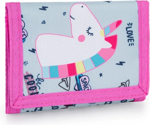 Kinder portemonnee van textiel Unicorn