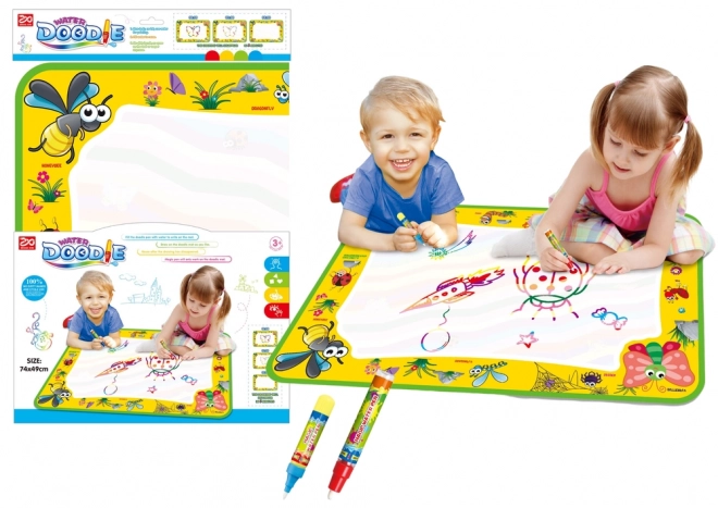 Grote XXL teken watermat + aquarelpen