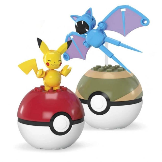 Mega Pokémon Pokéball - Pikachu en Zubat