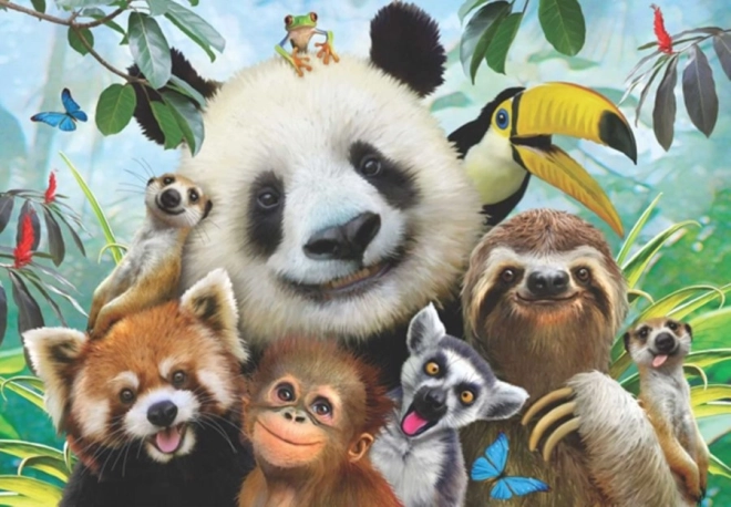 Anatolian puzzel Selfie van dierentuindieren 500 stukjes