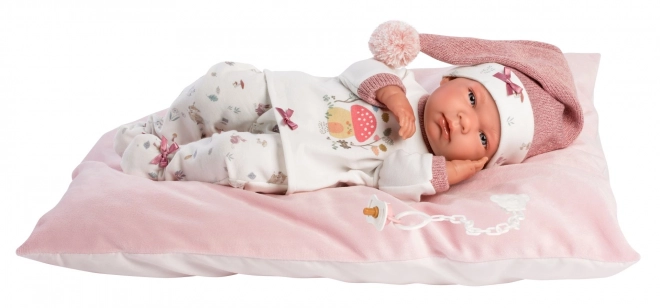 Llorens 73880 NEW BORN MEISJE - realistische babypop met een volledig vinyllichaam - 40 cm