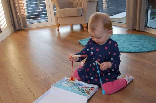 Magnetisch spel - Pinguïn bij de vissen