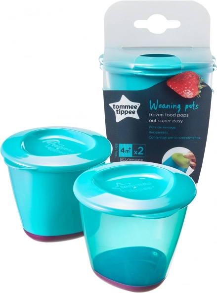Set van gekleurde kunststof bakjes