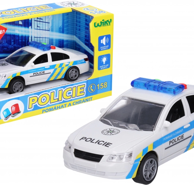 Politieauto met effecten